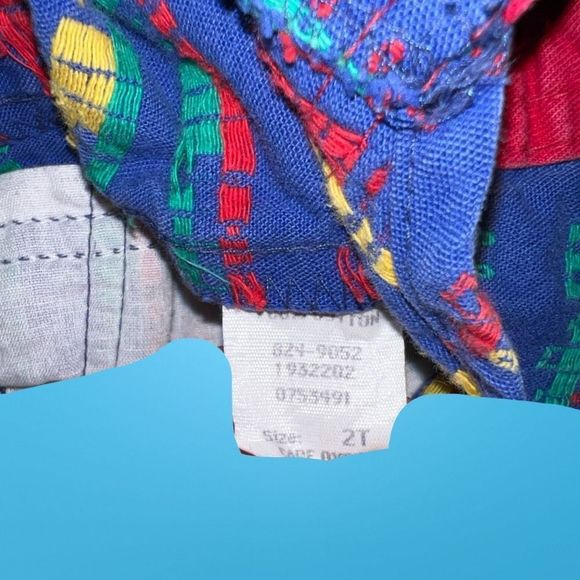 Vintage Toddler 80s Oshkosh B'Gosh Vestbak Train Overalls Size 2T - Picture 3 of 5